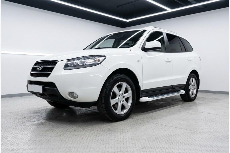 Hyundai Santa Fe 2 2006–2012 Bočné nášľapy Allmond White (2 ks, hliník) Image