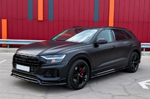 Audi Q8 2018– Integrované strešné lyžiny, čierne OEM (hliník, montáž lepením) fotografia 2