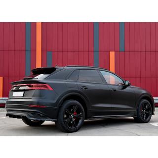 Integrované strešné lyžiny, čierne OEM (hliník, montáž lepením) Audi Q5 2017–2025 fotografia 1