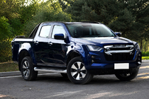 Isuzu D-Max 2011–2019 Strešné lyžiny čierne OEM (hliník) fotografia 1