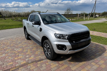 Ford Ranger 2011–2022 OEM strešné lyžiny sivé (ABS plast, montáž lepením) fotografia 2