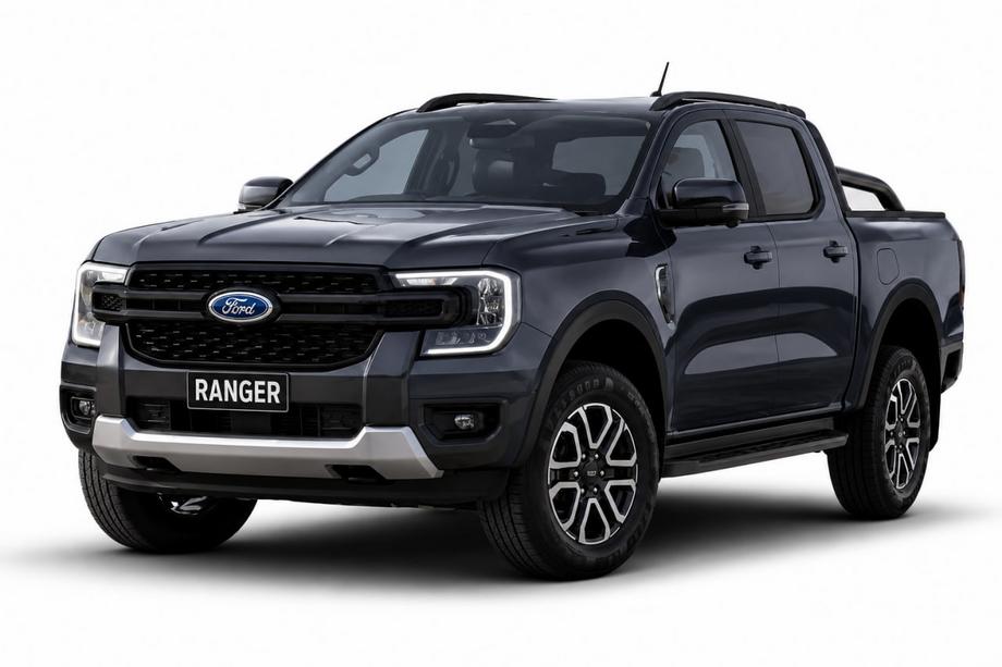 Ford Ranger 2022– OEM strešné lyžiny čierne (ABS plast, montáž lepením) Image