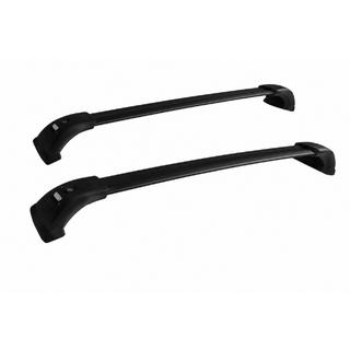 Strešný nosič (priečniky) čierny na strešné lyžiny OEM (uzamykateľný na kľúč, hliník) Toyota Highlander 2013–2019