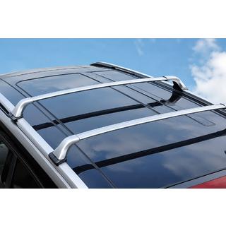 Strešný nosič (priečniky) sivý na OEM pozdĺžne lyžiny (uzamykateľný na kľúč, hliník) Toyota Highlander 2013–2019