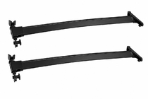 Toyota Land Cruiser 200 2007–2021 Strešný nosič (priečniky) čierny na OEM pozdĺžne lyžiny (hliník) fotografia 1