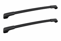 Subaru Crosstrek 2011–2017 Strešný nosič (priečniky) čierny na OEM pozdĺžne lyžiny (hliník) fotografia 1