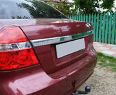 Chevrolet Aveo T250 2005–2011 Zadná lišta (nerez) fotografia 2