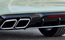 Mercedes CLS C218 2011–2018 Zadný difúzor s chrómovými koncovkami výfuku (2015-2018, dizajn GT63) fotografia 4