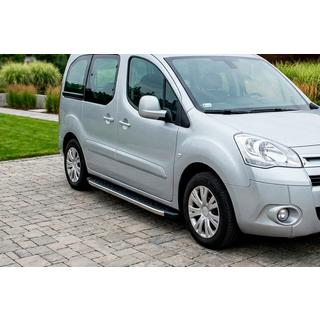 Bočné nášľapy BlackLine (2 ks, hliník) Peugeot Partner Tepee 2008–2018 fotografia 1