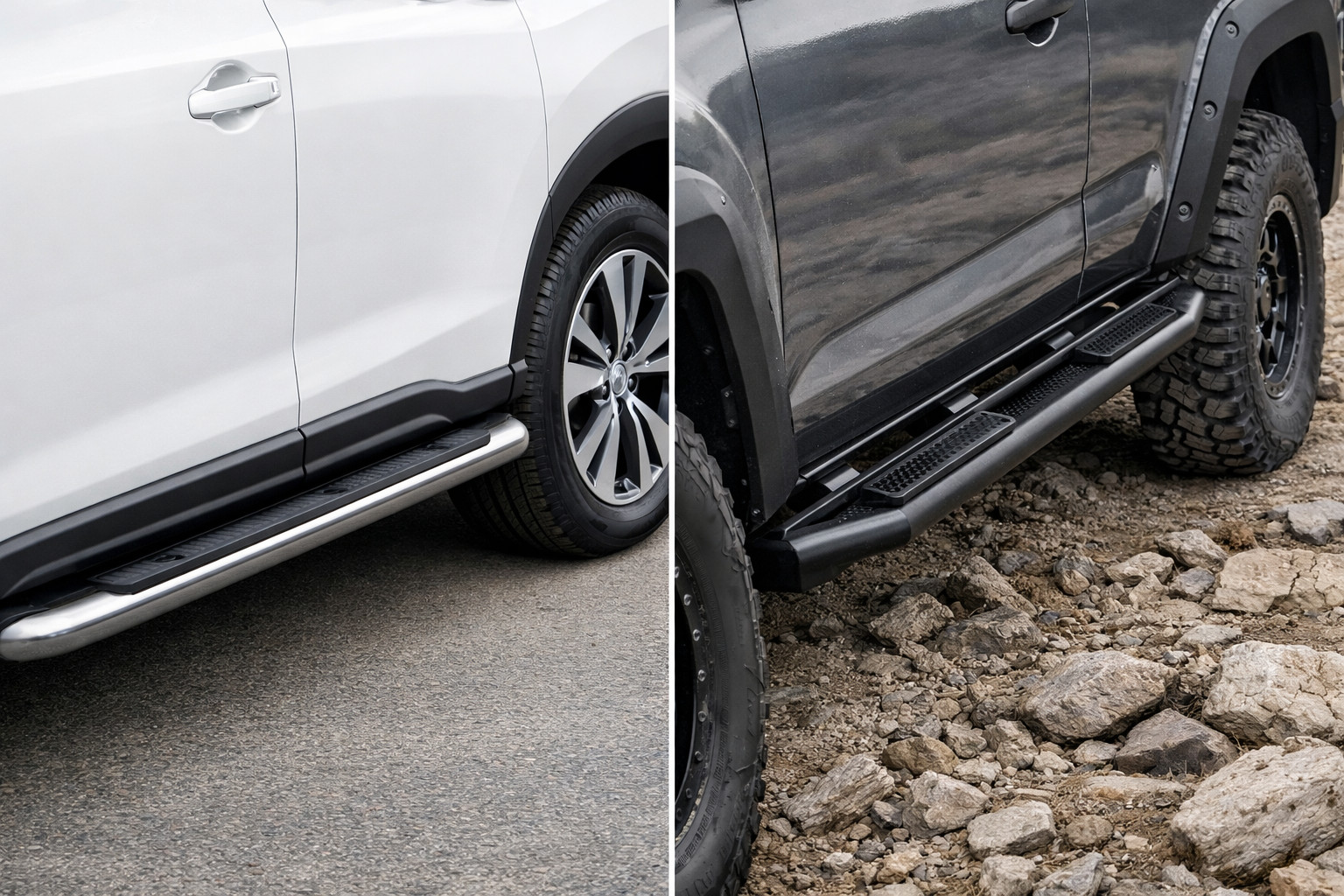 Bočné prahy alebo pevnostné prahy: čo je lepšie na denné auto?