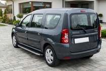 Renault Logan MCV 2005–2013 Bočné nášľapy BlackLine (2 ks, hliník) fotografia 1