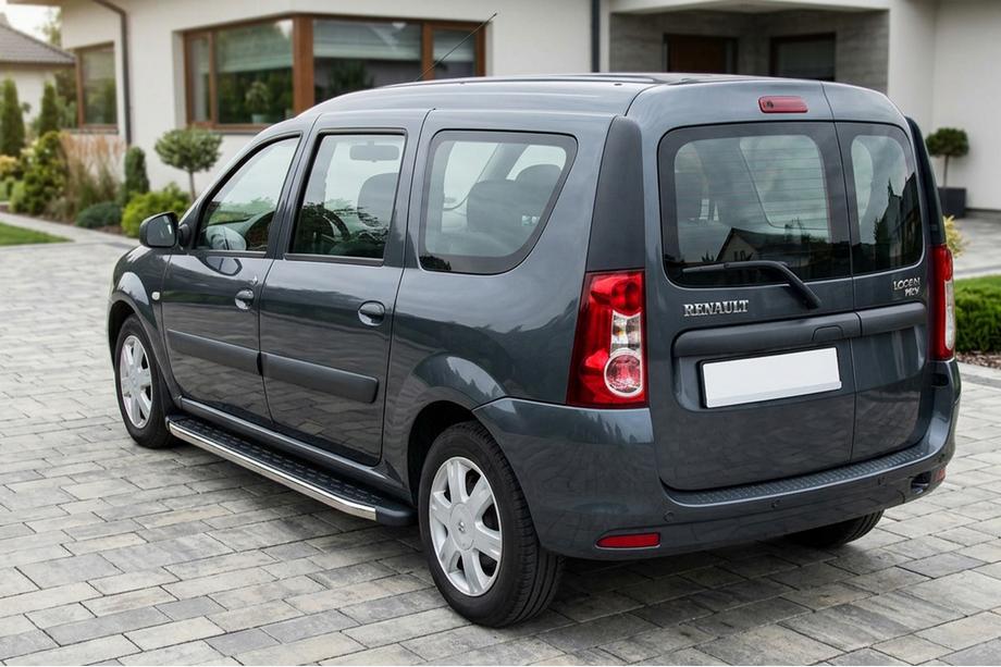 Renault Logan MCV 2005–2013 Bočné nášľapy BlackLine (2 ks, hliník) Image