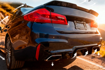 BMW 5. rad G30/G31 2017–2023 Difúzor zadného nárazníka CS-Style (pre M-Sport/M5 F90, ABS) fotografia 5