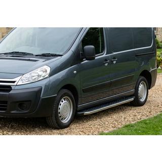 Bočné nášľapy BlackLine (2 ks, hliník) Peugeot Expert 2007–2016 fotografia 1
