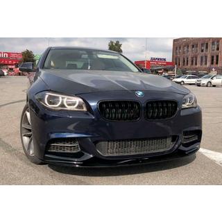 Lip predného nárazníka MP-Style (pre M-Performance, lesklá čierna) BMW 5. rad F10/F11 2010–2016 fotografia 4