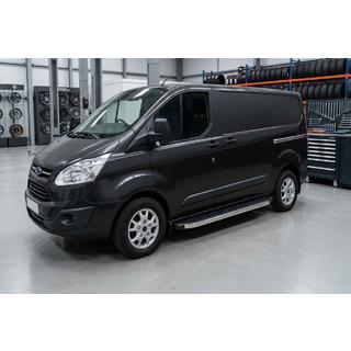 Bočné nášľapy BlackLine (2 ks, hliník) Ford Custom 2013–2022 fotografia 1