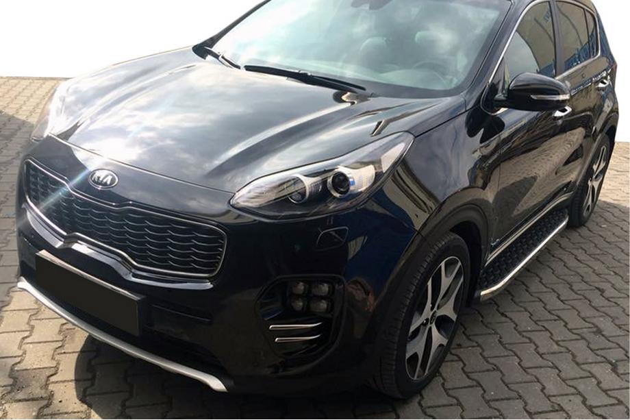 Kia Sportage 2010–2015 Bočné nášľapy BlackLine (2 ks, hliník) Image