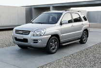 Kia Sportage 2004–2010 Bočné nášľapy BlackLine (2 ks, hliník) fotografia 1