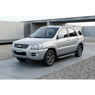 Bočné nášľapy BlackLine (2 ks, hliník) Kia Sportage 2004–2010 fotografia 1