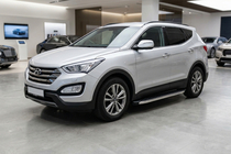 Hyundai Santa Fe 3 2012–2018 Bočné nášľapy BlackLine (2 ks, hliník) fotografia 1