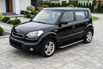 Kia Soul I 2008–2013 Bočné nášľapy BlackLine (2 ks, hliník) fotografia 1