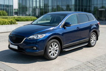 Mazda CX-9 2007–2016 Bočné nášľapy BlackLine (2 ks, hliník) fotografia 1