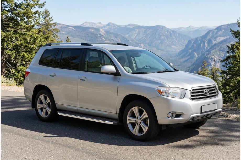 Toyota Highlander 2008–2013 Bočné nášľapy BlackLine (2 ks, hliník) Image