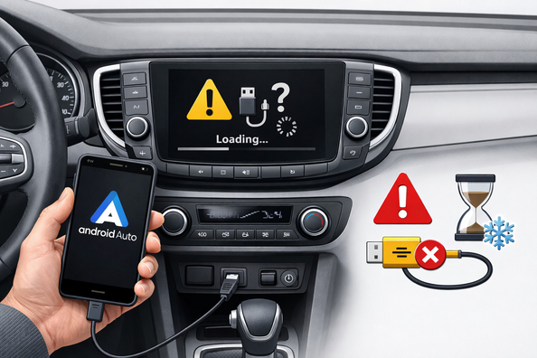 Prečo Android Auto nefunguje alebo zamŕza?