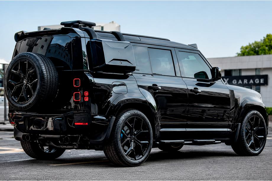 Land Rover Defender 2019– Zásterky Type-A (čierny lesklý, 4 ks) Image