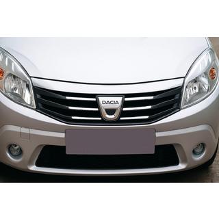 Nerezová lišta na prednú mriežku Dacia Sandero 2007–2013 fotografia 1