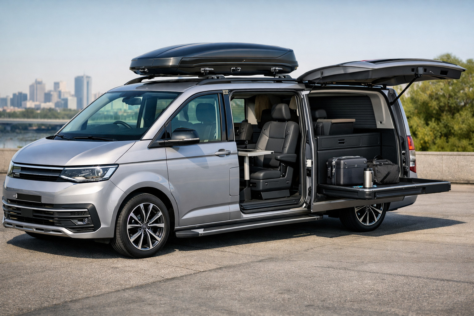 Balík úprav Volkswagen Transporter T7 pre medzimestá a biznis