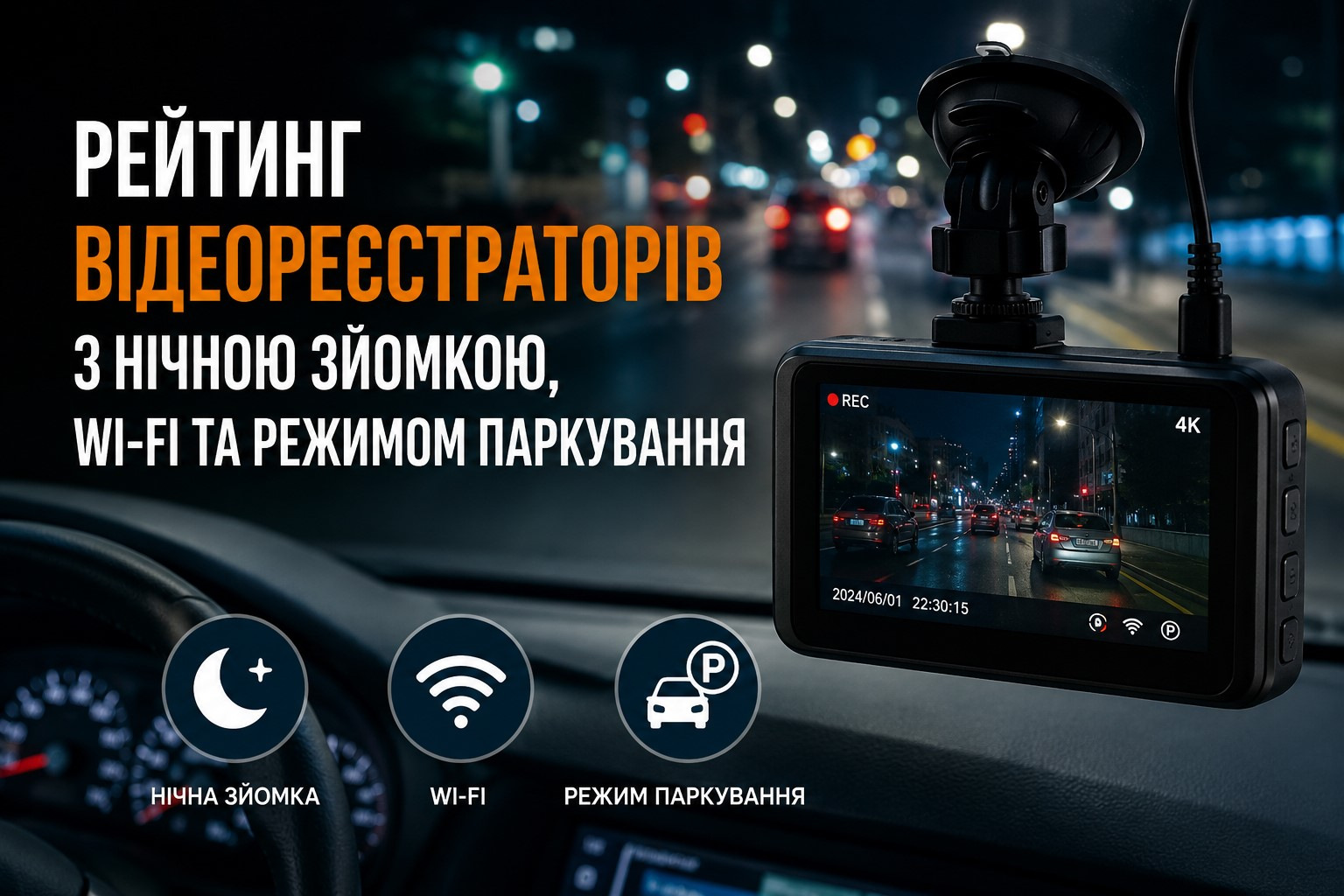 Rebríček autokamier s nočným záznamom, Wi‑Fi a parkovacím režimom