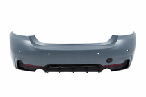 BMW 4 séria F32/F33/F36 2012–2020 Zadný nárazník s difúzorom pre jednostranný výfuk na oboch stranách M-Sport fotografia 1