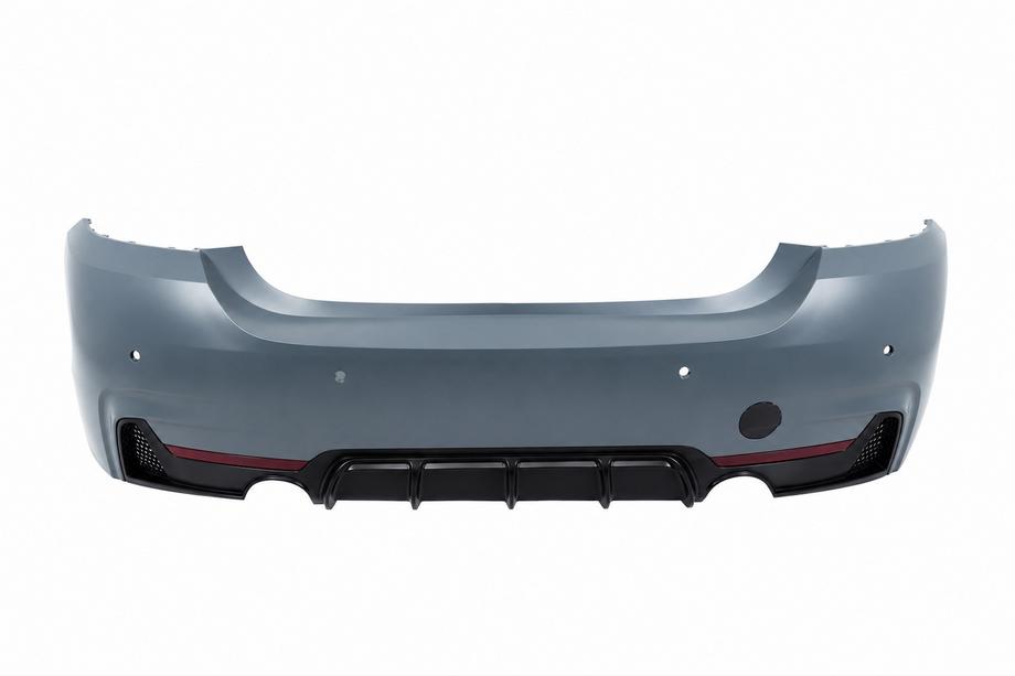 BMW 4 séria F32/F33/F36 2012–2020 Zadný nárazník s difúzorom pre jednostranný výfuk na oboch stranách M-Sport Image