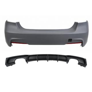 Zadný nárazník s difúzorom pre obojstranný dvojitý výfuk M-Sport (pre F30) BMW rad 3 F30/F31 2012–2019