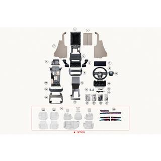 Sada na upgrade interiéru – kryty palubnej dosky pre Lexus GX460 2023 Style Toyota Land Cruiser Prado 120 2002–2009 fotografia 4