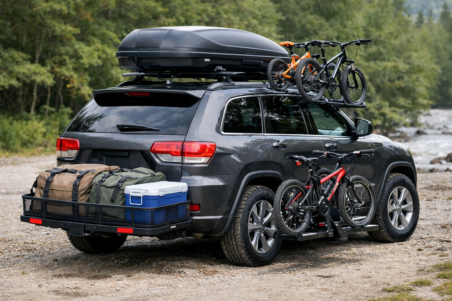 Čo namontovať na Jeep Grand Cherokee WK2 pre rodinu a ťažkú batožinu
