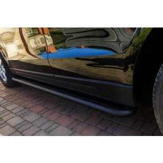 Bočné prahy Premium Black (2 ks, nerez) Audi Q5 2008–2017 fotografia 1