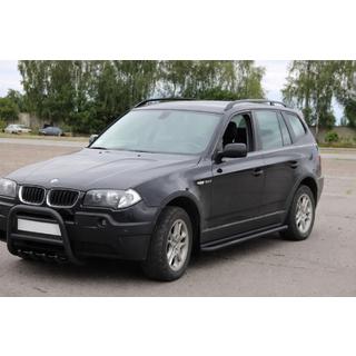 Bočné nášľapy KB001 Black (nerez) BMW X3 E83 2003–2010 fotografia 2