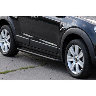 Bočné nášľapy Premium Black (2 ks, nerez) Chevrolet Captiva 2006–2019 fotografia 3