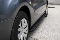Citroen Berlingo 2008–2018 Bočné nášľapy Premium Black (2 ks, nerez) fotografia 1