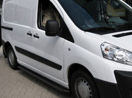 Citroen Nemo 2007–2017 Bočné nášľapy Premium Black (2 ks, nerez) fotografia 1