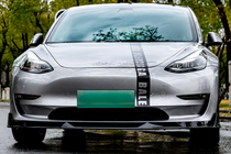 Tesla Model 3 2017– Predný nárazníkový lip spoiler Lip Turbo (pre 2017-2023) fotografia 1