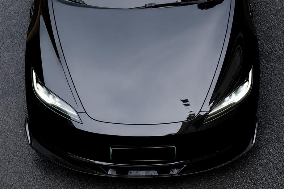 Tesla Model 3 2017– Predný lip spojler Lip Turbo (pre 2024+) Fotografia 1