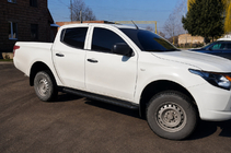 Fiat Fullback 2016– Bočné nášľapy Premium (2 ks, nerez) Black fotografia 2