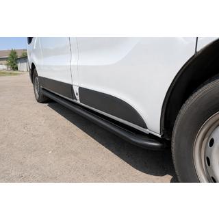 Bočné nášľapy Premium (2 ks, nerez) Black Fiat Talento 2016– fotografia 1