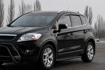 Ford Kuga 2008–2013 Bočné nášľapy Premium (2 ks, nerez) Black 60 mm fotografia 2