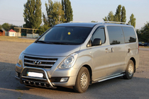 Hyundai H300, H1, Starex 2008–2020 Predný ochranný rám WT003-2 (nerez) fotografia 5