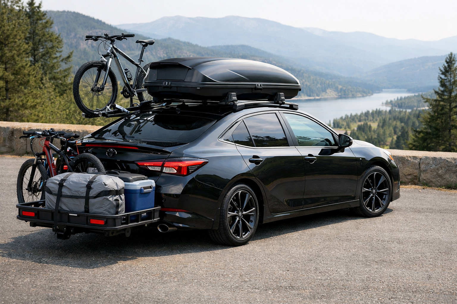Čo namontovať na Toyota Camry 2024 na batožinu a cestovanie