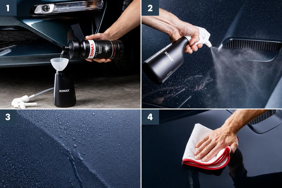 Sonax PROFILINE Waterspot Remover profesionálny prípravok na odstránenie vápenatých škvŕn z laku 1 l Fotografia 2